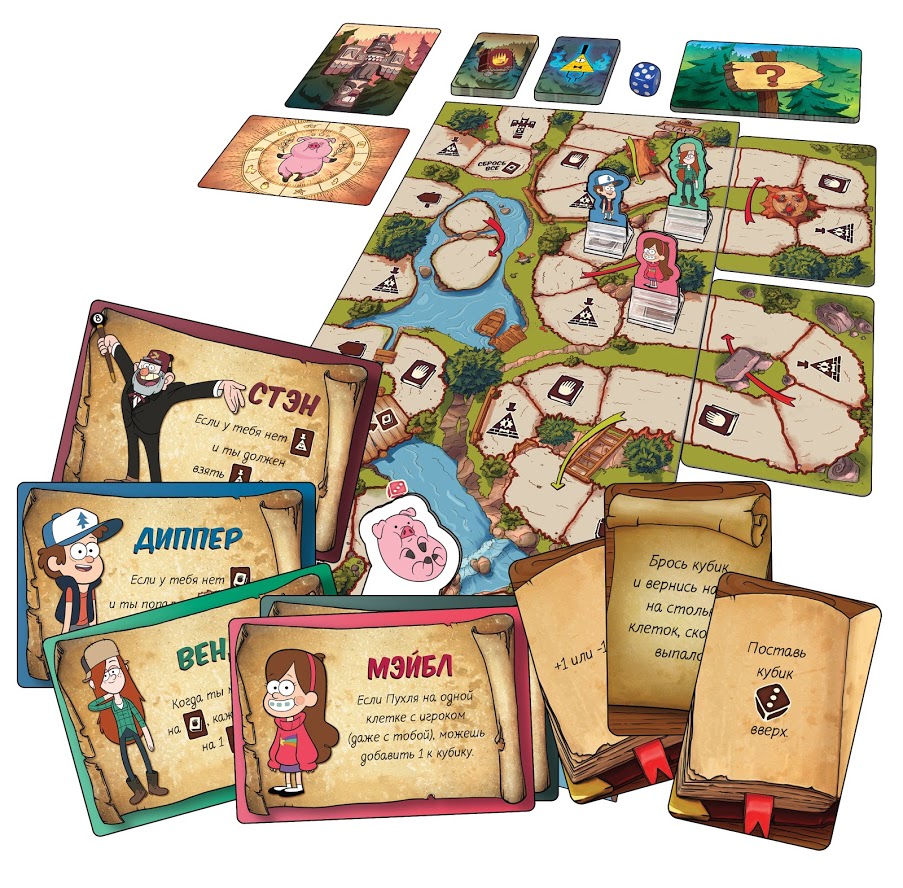 Gravity Falls Salva Puhlya Gioco da Tavolo Cooperativo