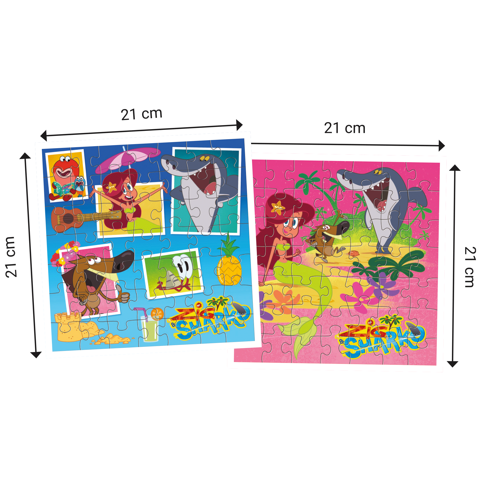 Topi Games Zig & Sharko puzzle 2x49 pezzi bambini