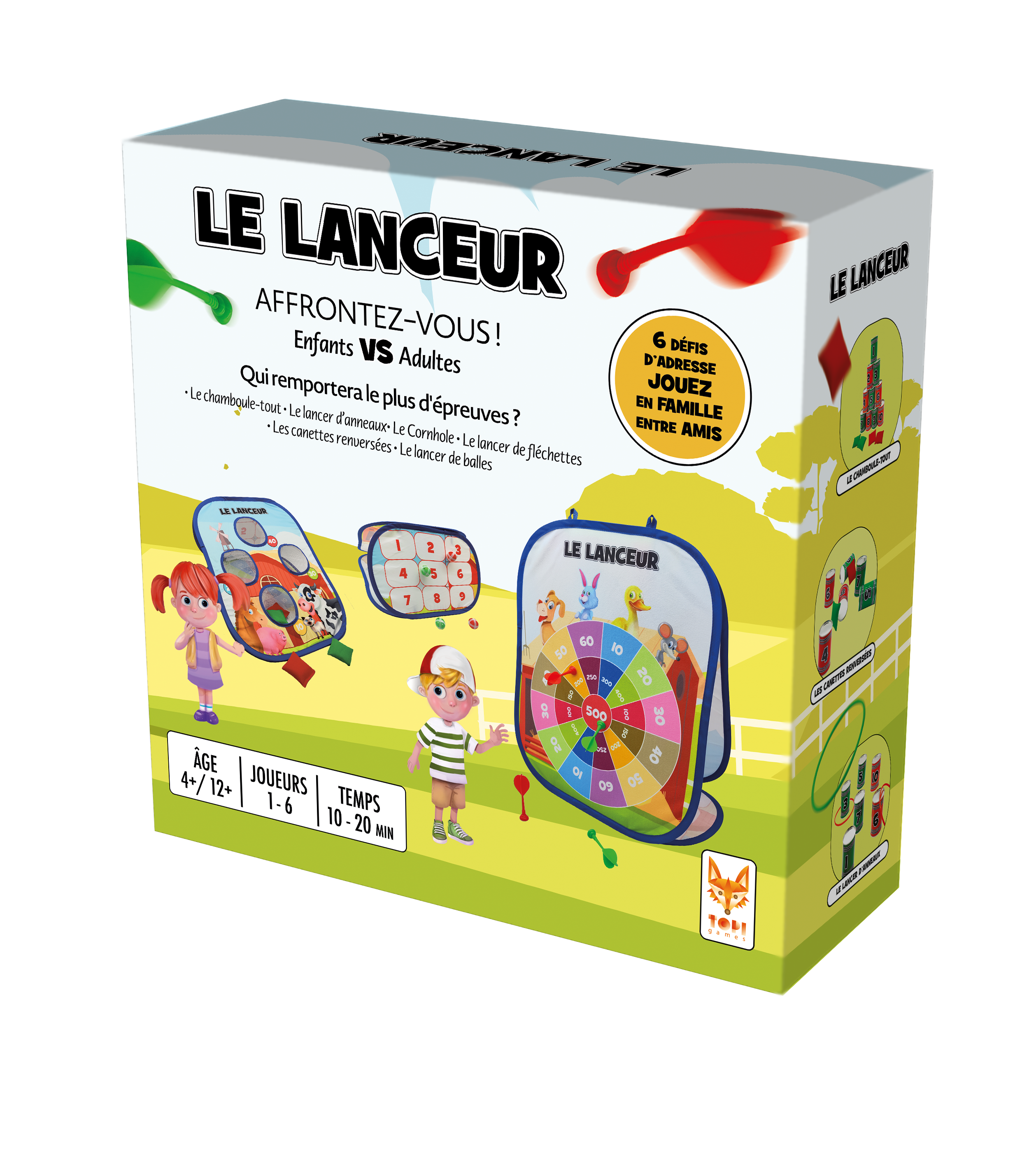 Topi Games The Pitcher gioco di lancio 6 sfide all’aperto