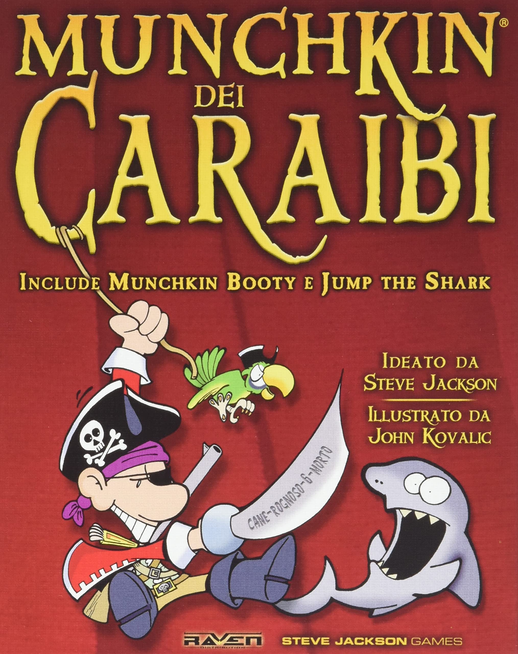 Raven Munchkin dei Caraibi gioco di carte pirati