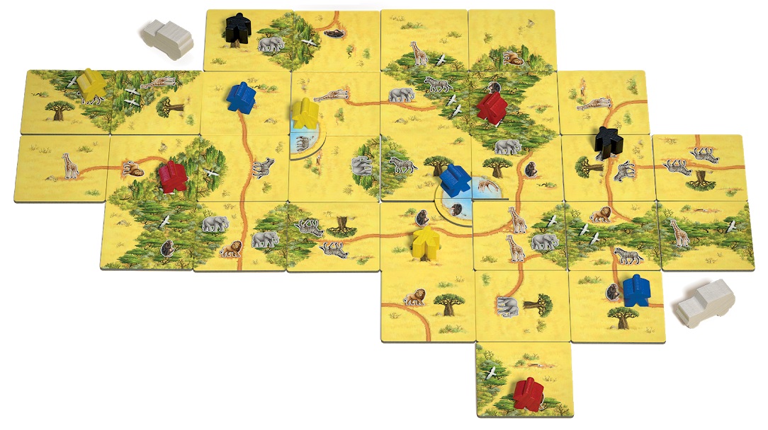 Niza Gams Carcassonne Safari gioco da tavolo savana