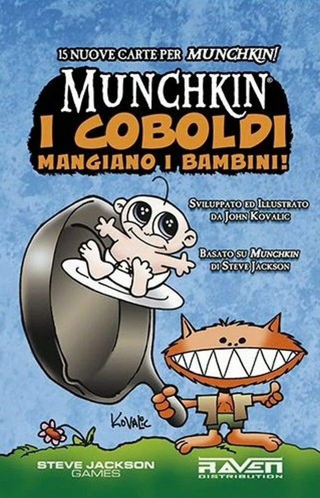 Raven Munchkin I Coboldi Mangiano i Bambini gioco di carte
