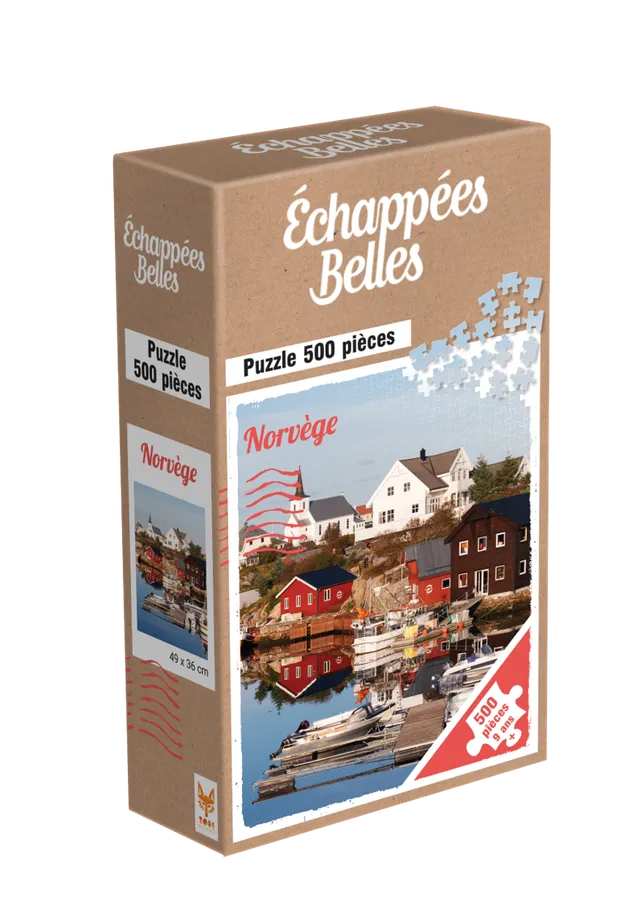 Topi Games Beautiful Escapes Norway puzzle 500 pezzi aurora boreale