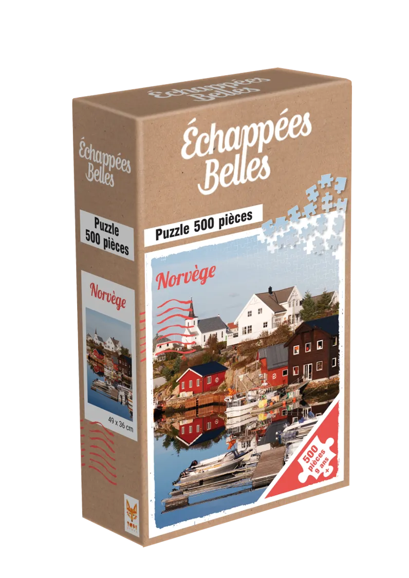 Topi Games Beautiful Escapes Norway puzzle 500 pezzi aurora boreale