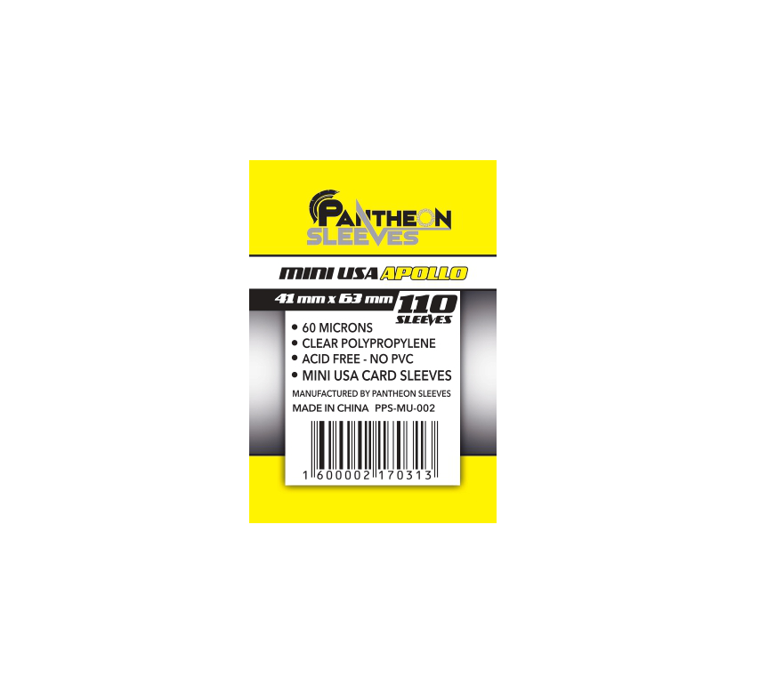 Pantheon Apollo Mini USA bustine 41x63 mm 110 pezzi