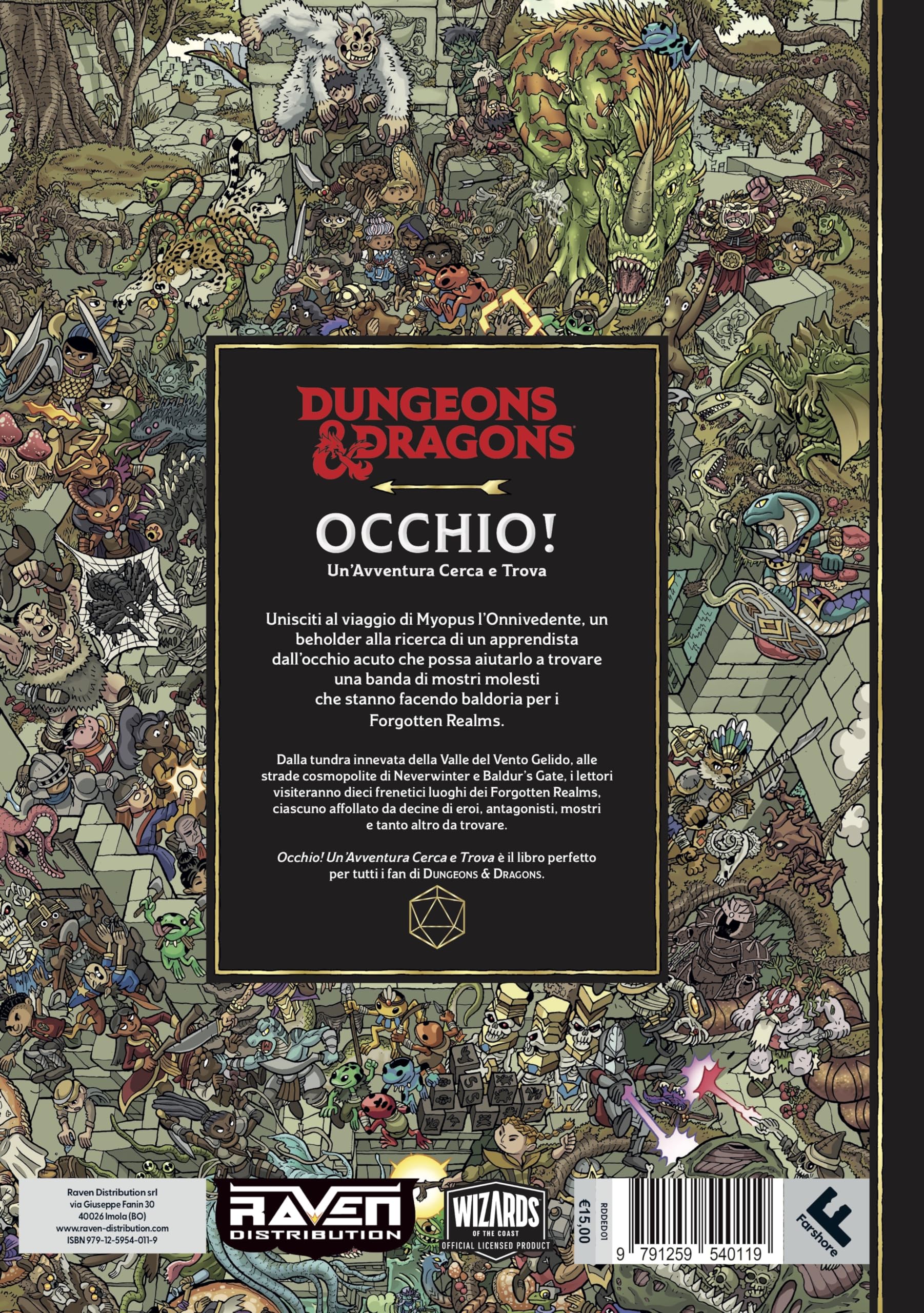 Raven Edizioni Dungeons & Dragons Occhio! libro cerca e trova