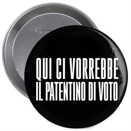 Studio Supernova NSPPDN 9 Patentino spilla nera 38 mm