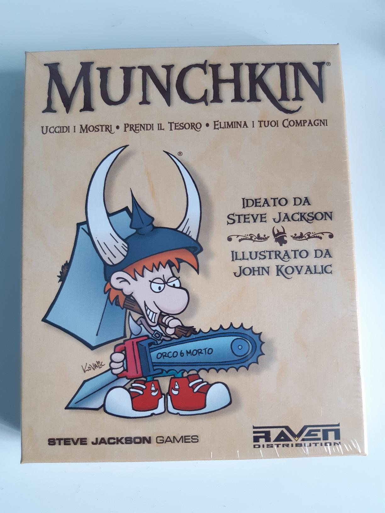 Raven Munchkin gioco di carte italiano da 3 a 6 giocatori
