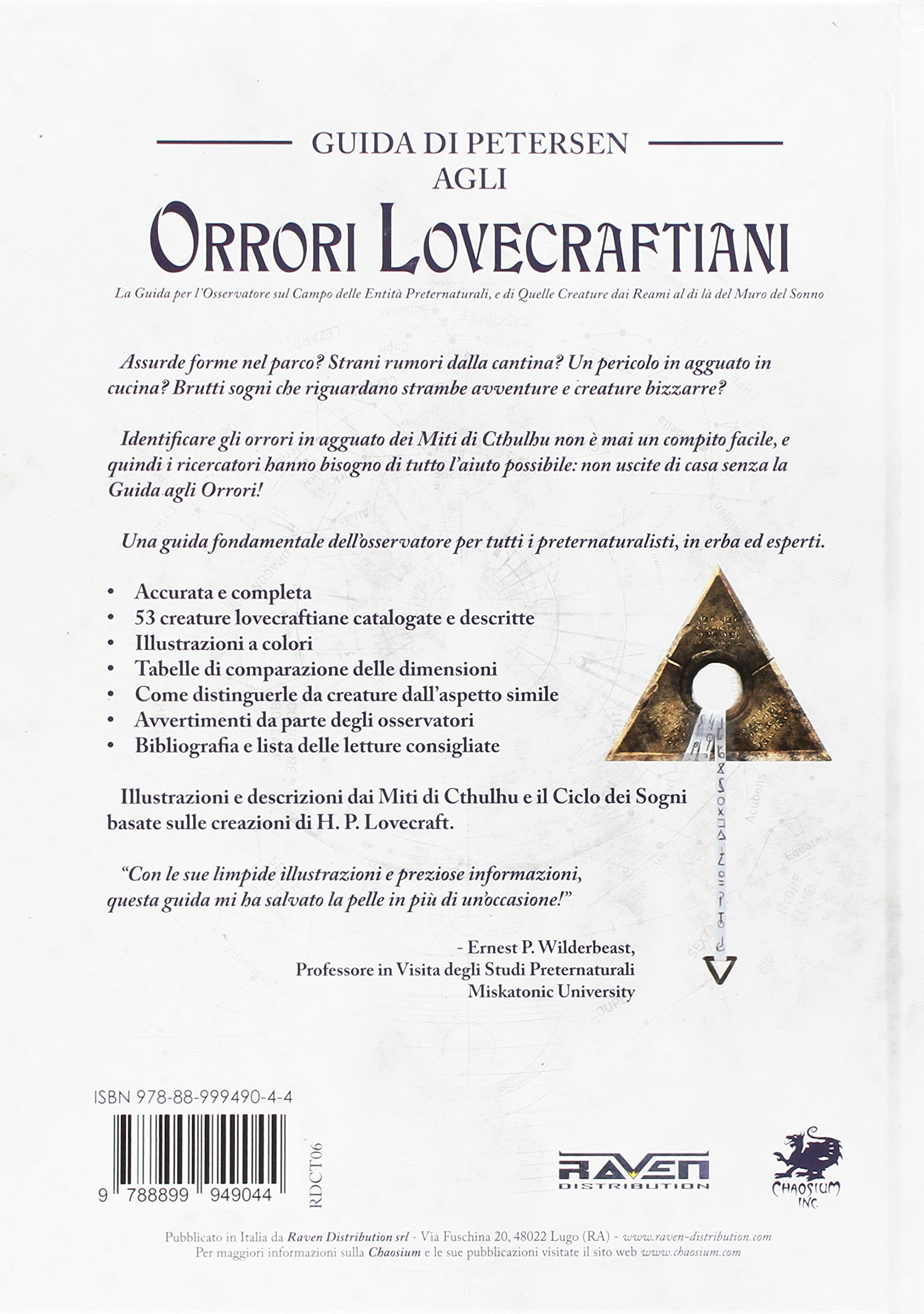 Raven Edizioni Richiamo di Cthulhu Guida Petersen manuale gioco ruolo
