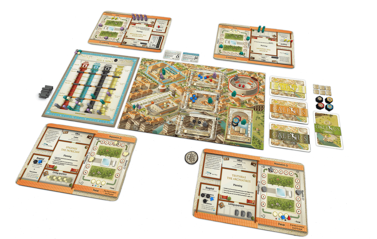 ION Games Galenus gioco da tavolo piazzamento lavoratori
