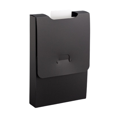 Niza Gams UniqCardFile Taro 20 mm schedario nero PVC