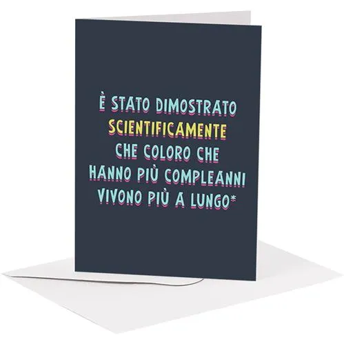 Studio Supernova Games BA07 Generico Scientificamente Biglietto Auguri con Busta