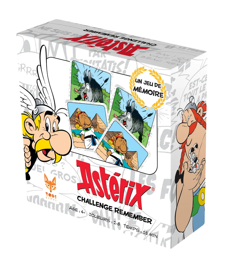 Topi Games Asterix Remember Challenge gioco di carte memoria