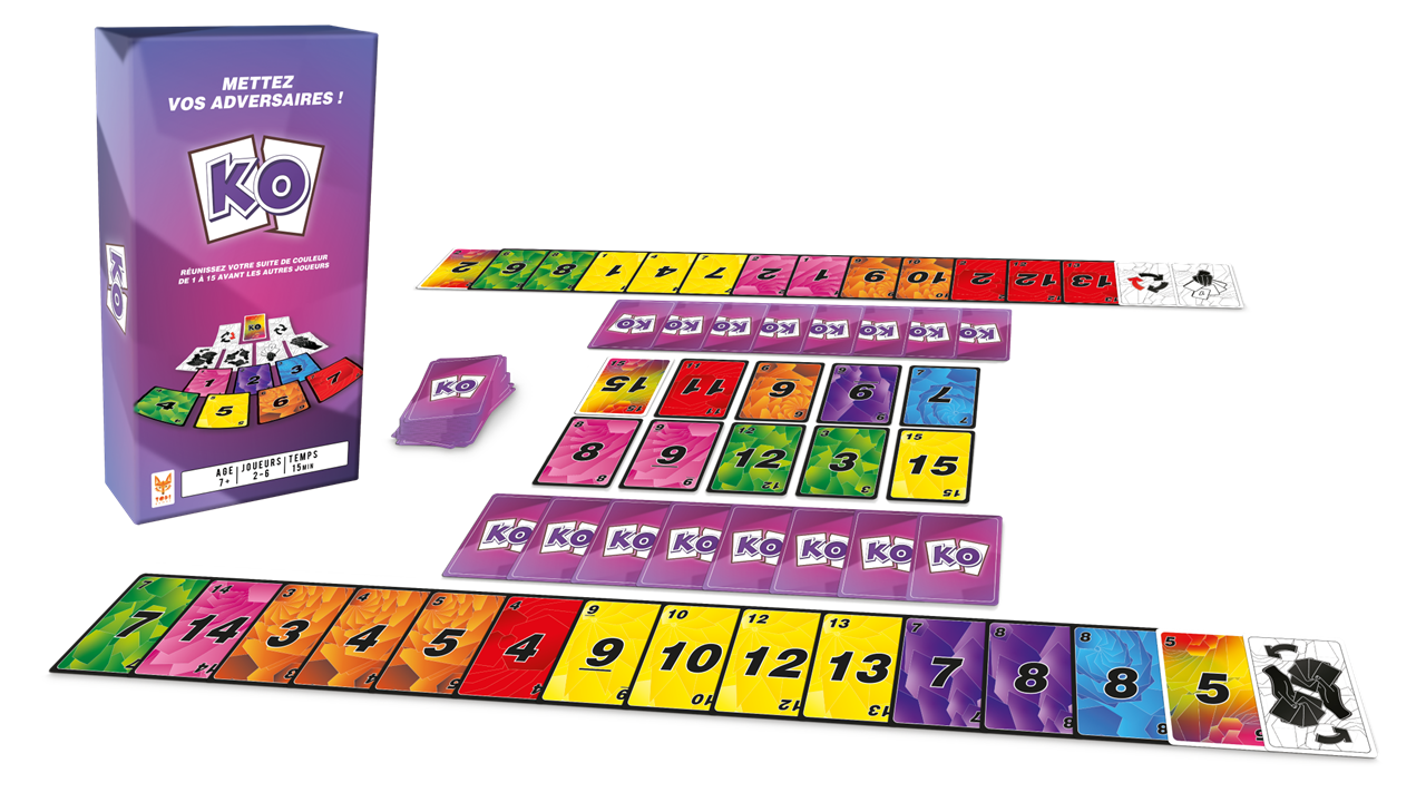 Topi Games KO gioco di carte italiano 3 livelli