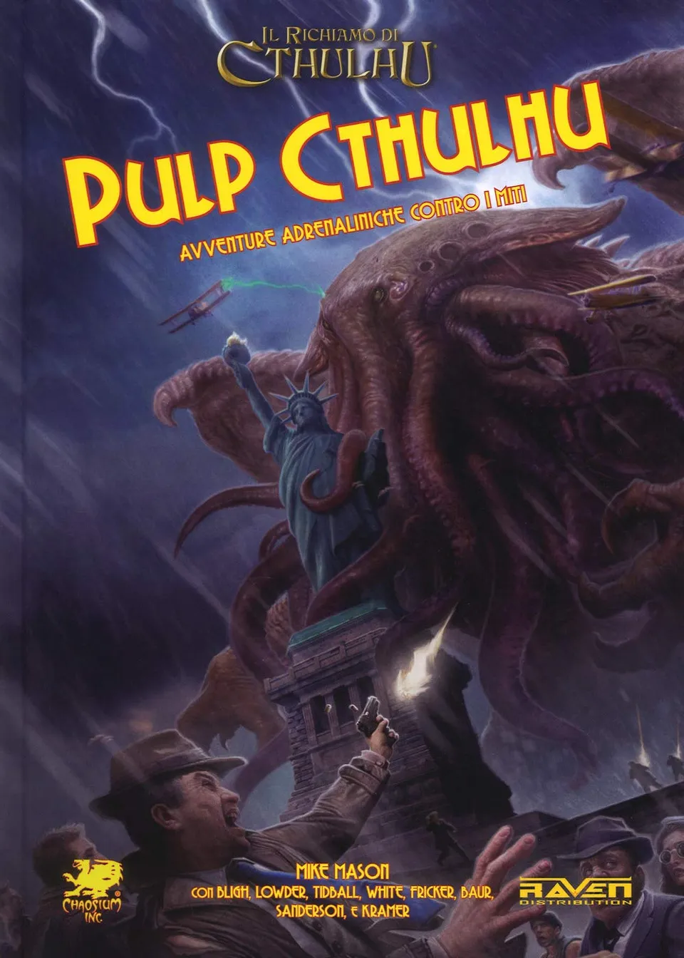 Raven Pulp Cthulhu manuale gioco di ruolo italiano