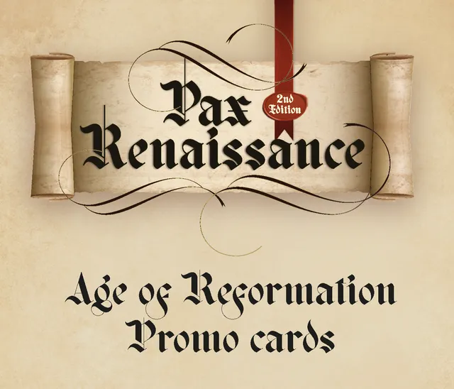 ION Games Pax Renaissance Age of Reformation carte promo