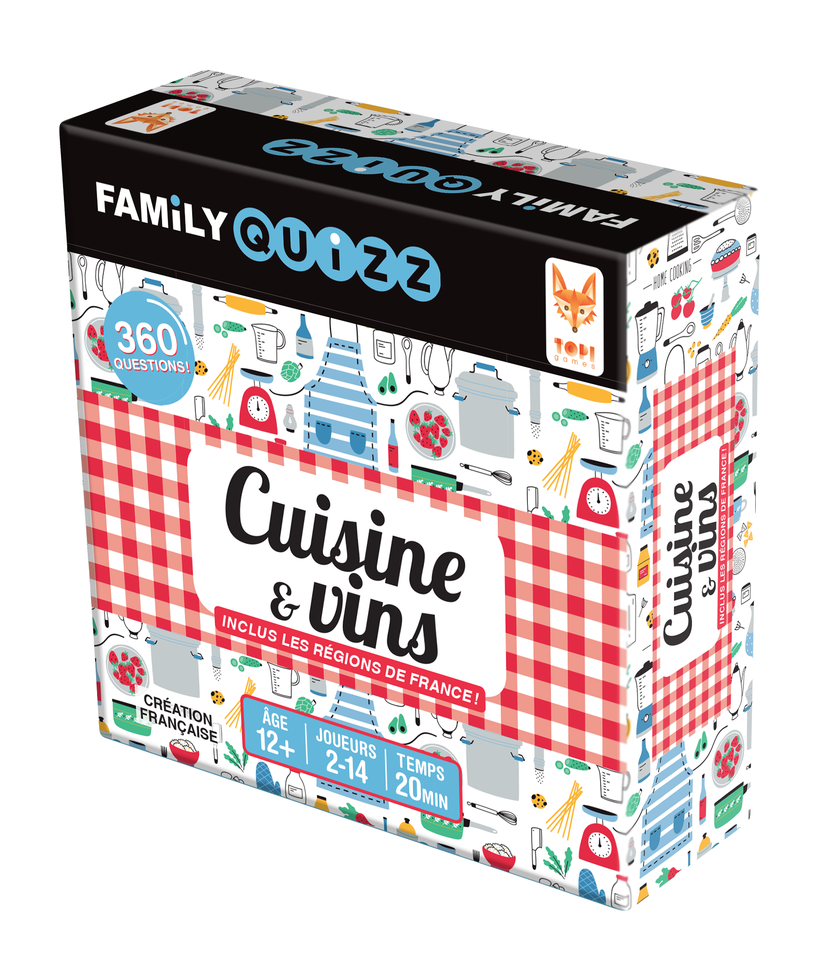 Topi Games Family Quiz Food & Wine gioco quiz cucina