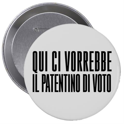 Studio Supernova NSPPDN 9 Patentino spilla bianca 38 mm