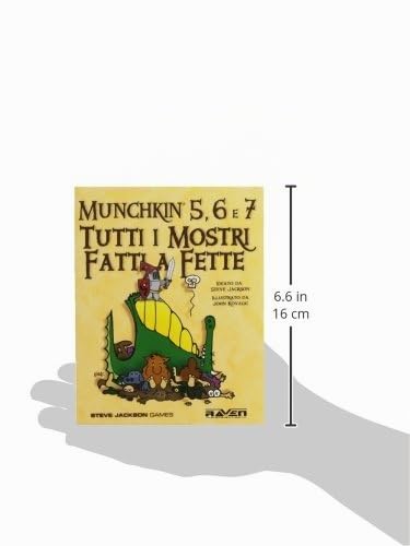 Raven Munchkin 5 6 e 7 Tutti i Mostri Fatti a Fette espansione con Ranger