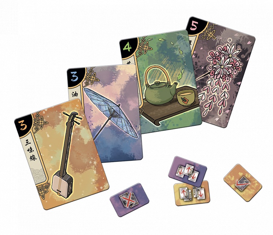IELLO Hanamikoji gioco di carte geishe per 2 giocatori