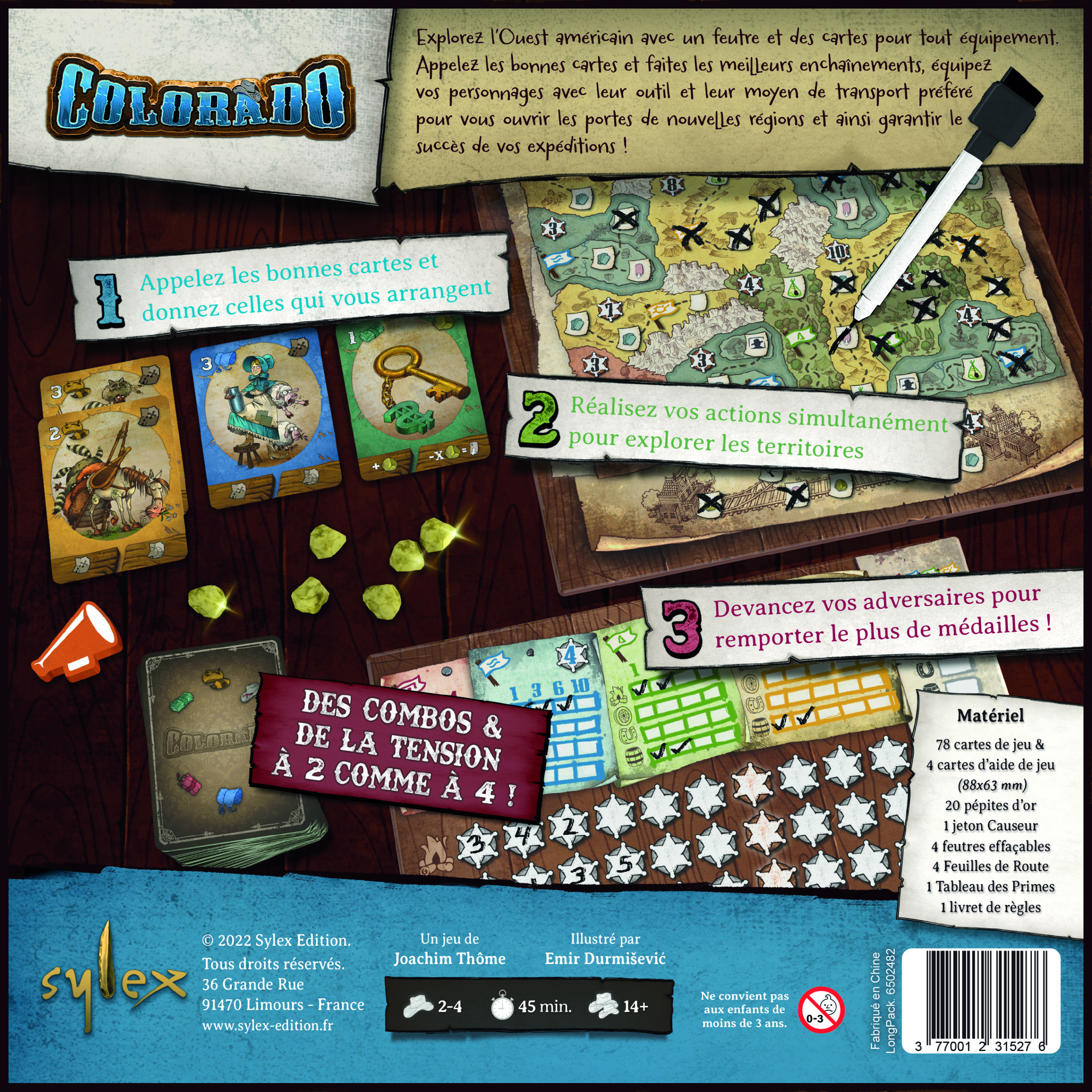 Sylex Edition Colorado gioco da tavolo edizione francese