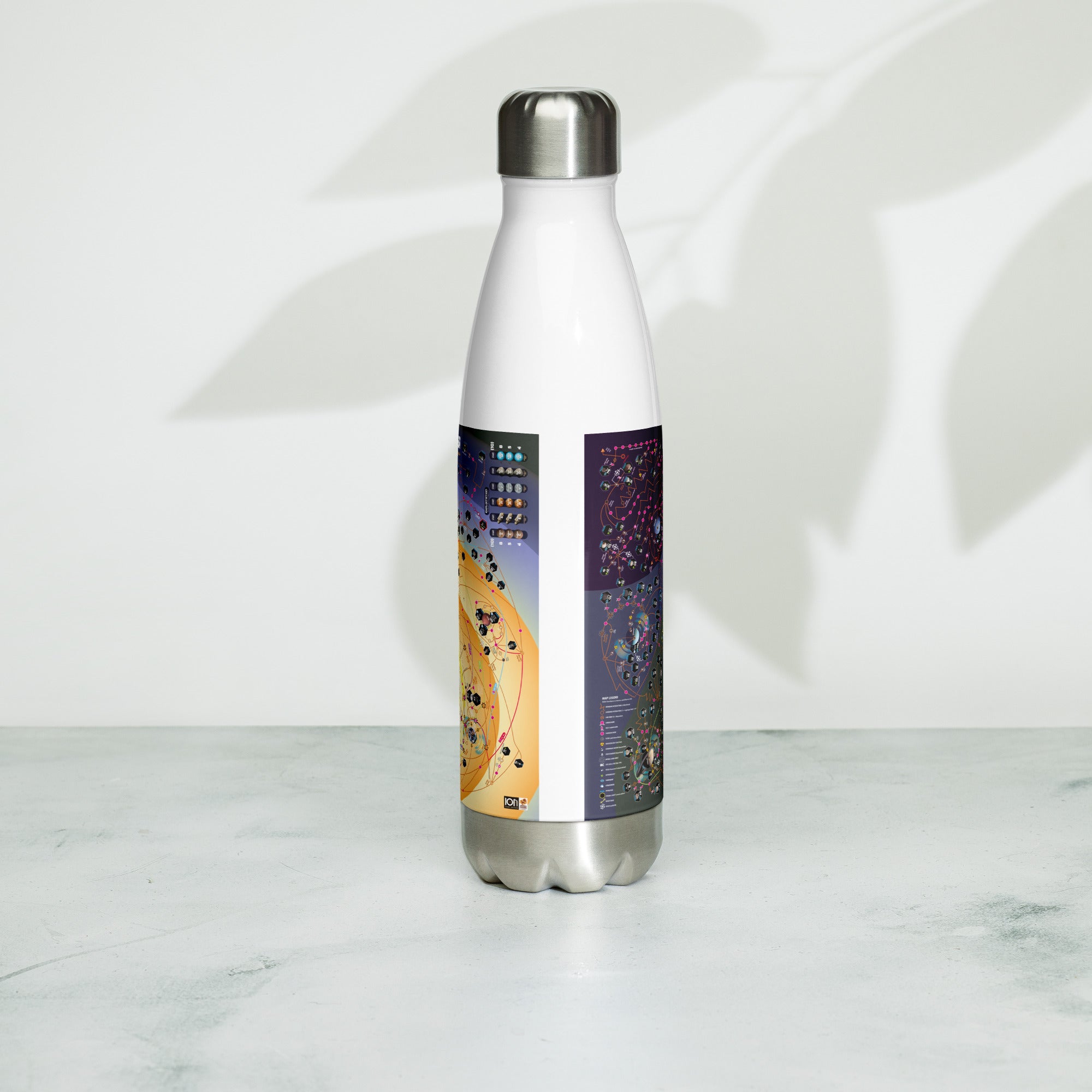 ION High Frontier 4 All borraccia acciaio 500 ml mappa