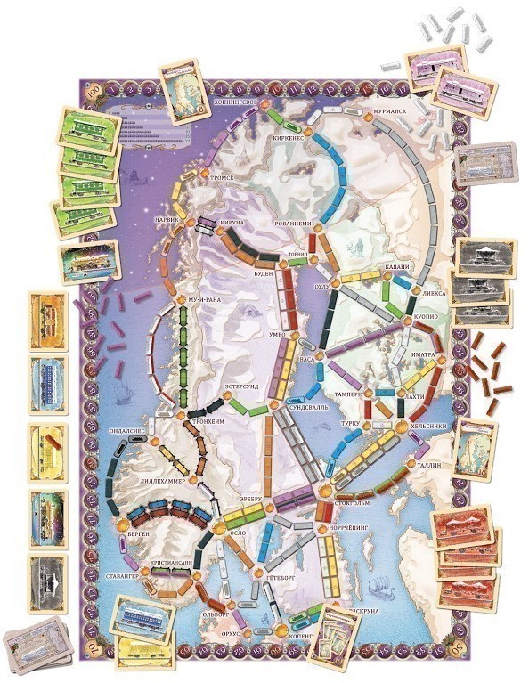 Days of Wonder Ticket to Ride Paesi Nordici gioco tavolo 2-3 giocatori