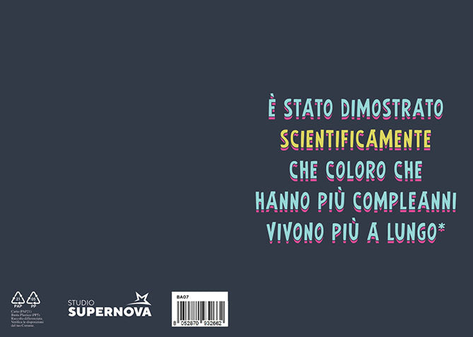 Studio Supernova Games BA07 Generico Scientificamente Biglietto Auguri con Busta