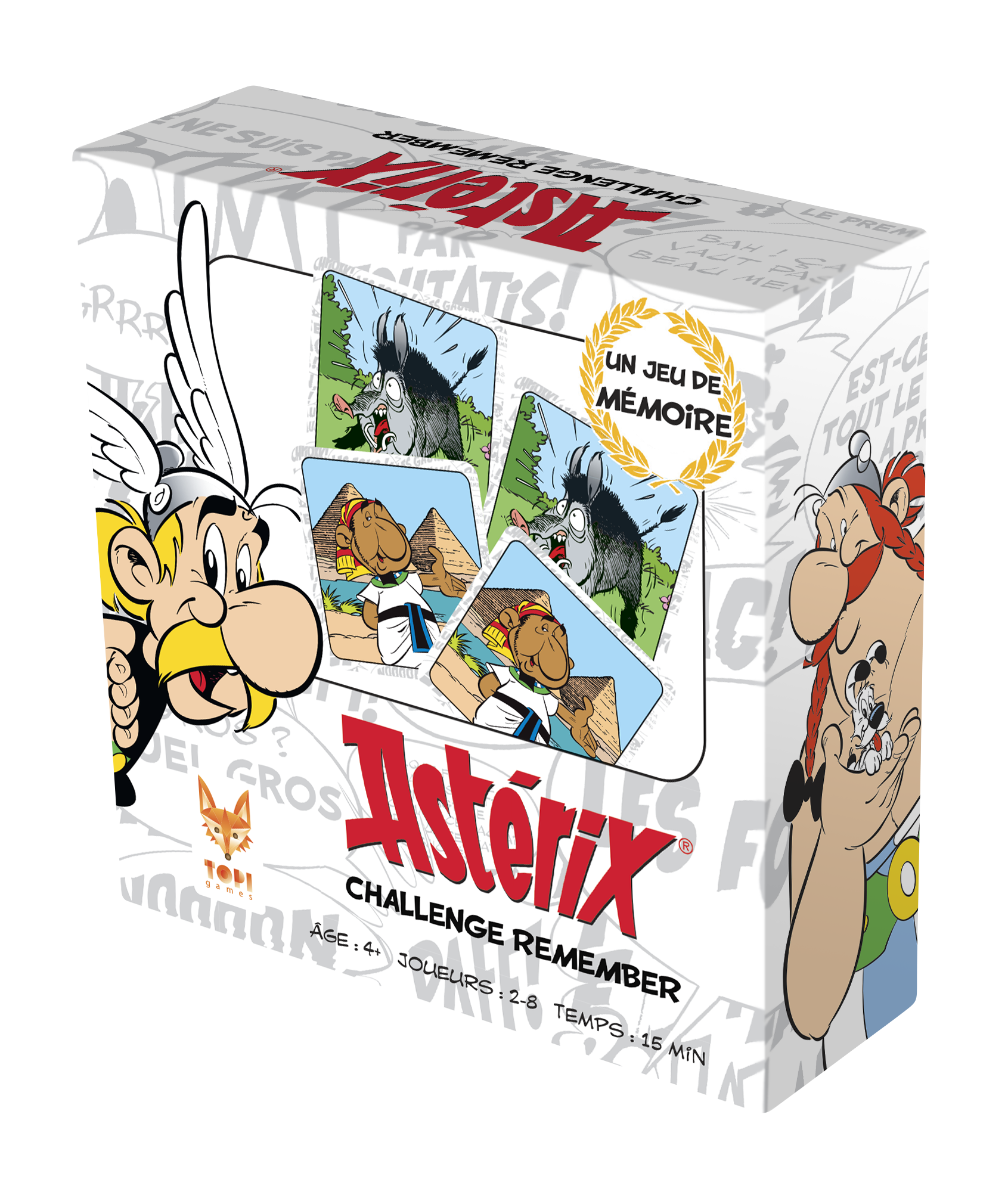 Topi Games Asterix Remember Challenge gioco di carte memoria