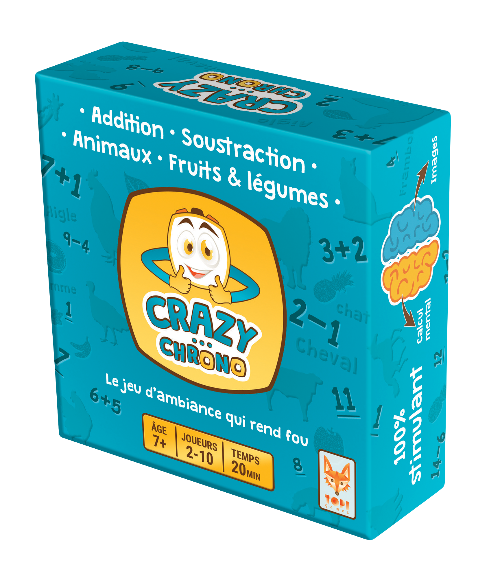 Topi Games Crazy Chrono Animals gioco di carte riflessi