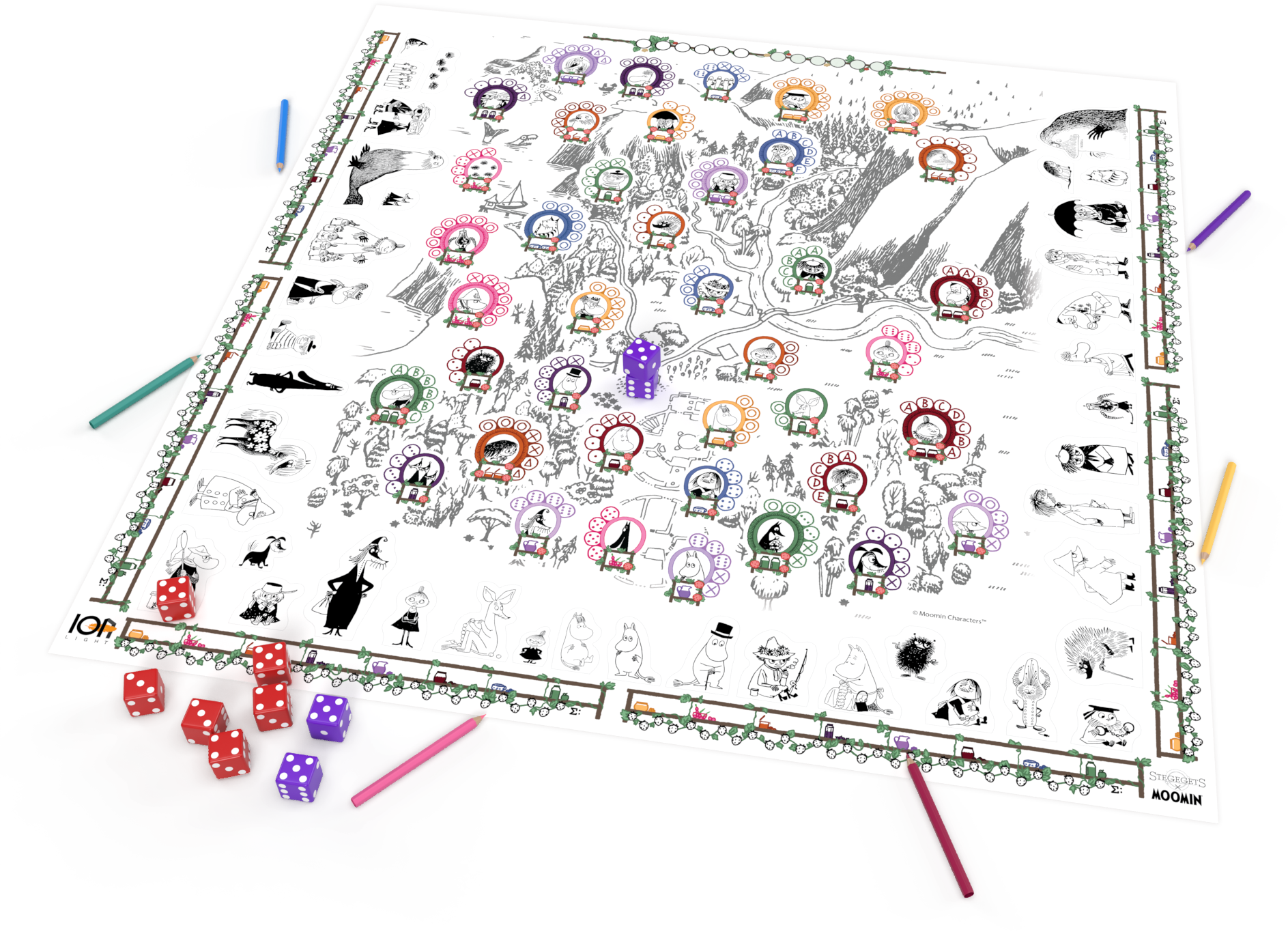 ION Stegegets Moomin gioco da tavolo famiglia italiano