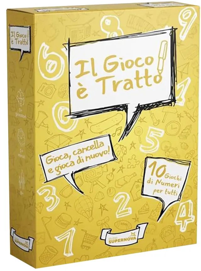 Il Gioco è Tratto Pocket Numeri gioco carte cancellabili 10 schede