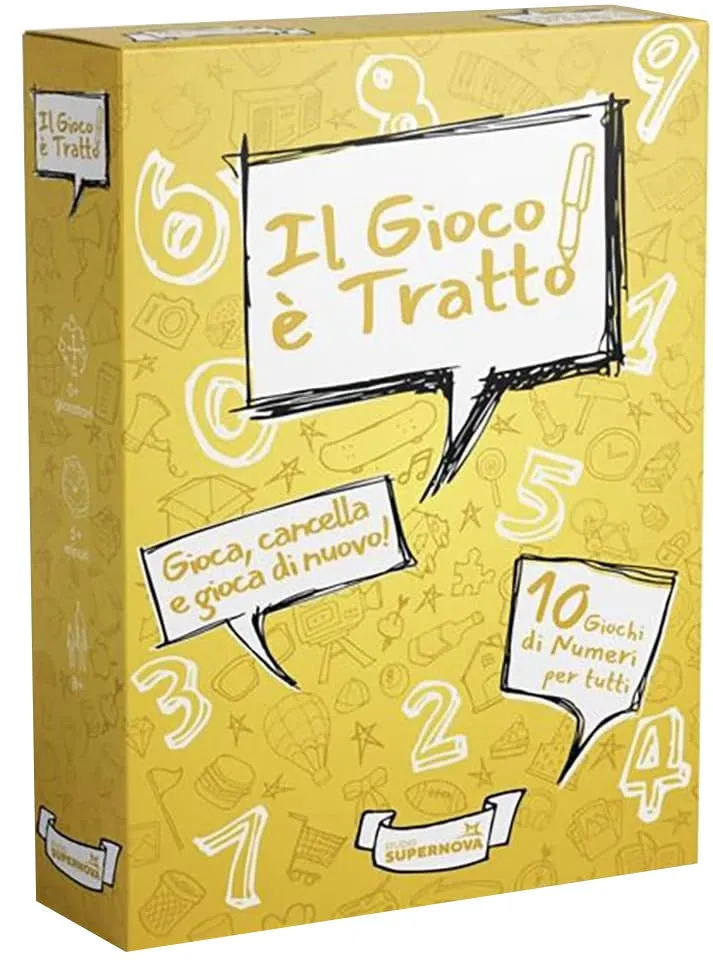Il Gioco è Tratto Pocket Numeri gioco carte cancellabili 10 schede