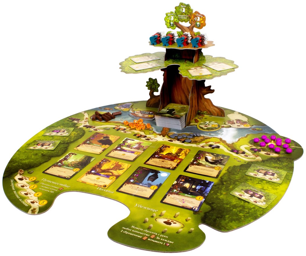 Everdell gioco da tavolo base foresta con Albero Eterno