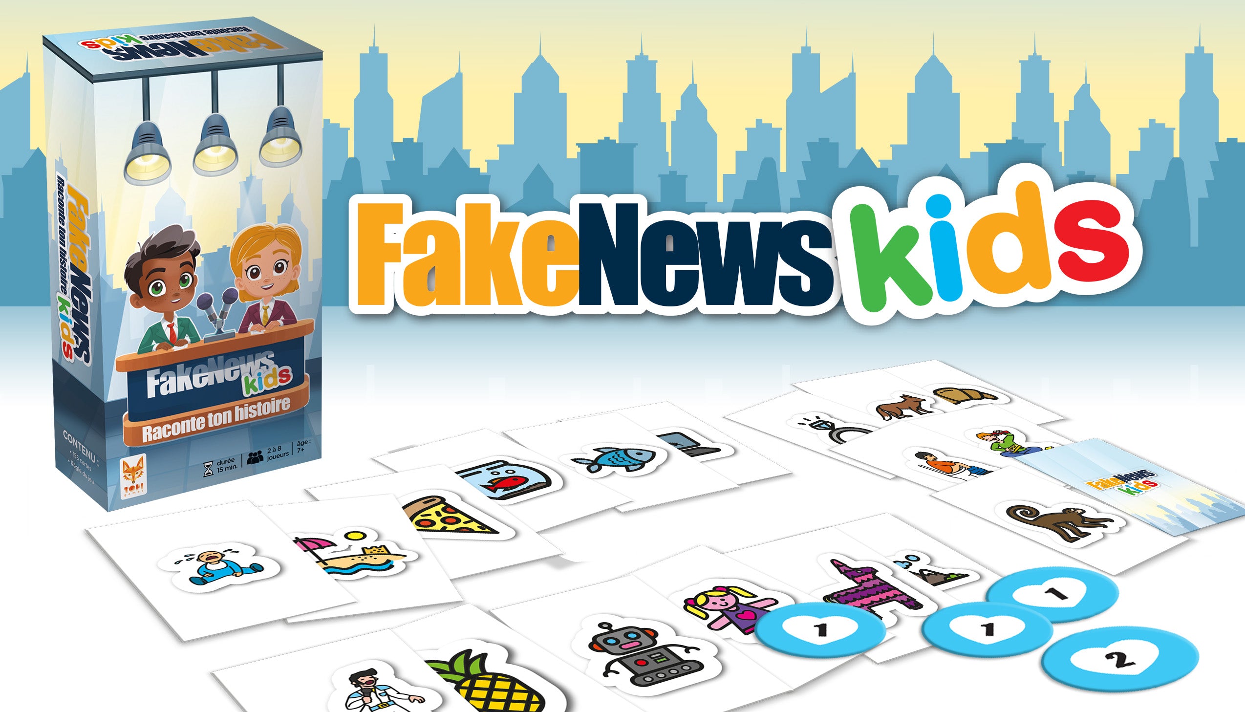 Topi Games Fake News Kids gioco di carte storie