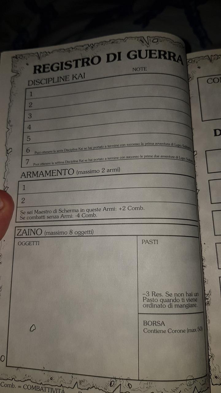 Raven Edizioni Lupo Solitario L'Antro della Paura 9 librogame MagnaKai