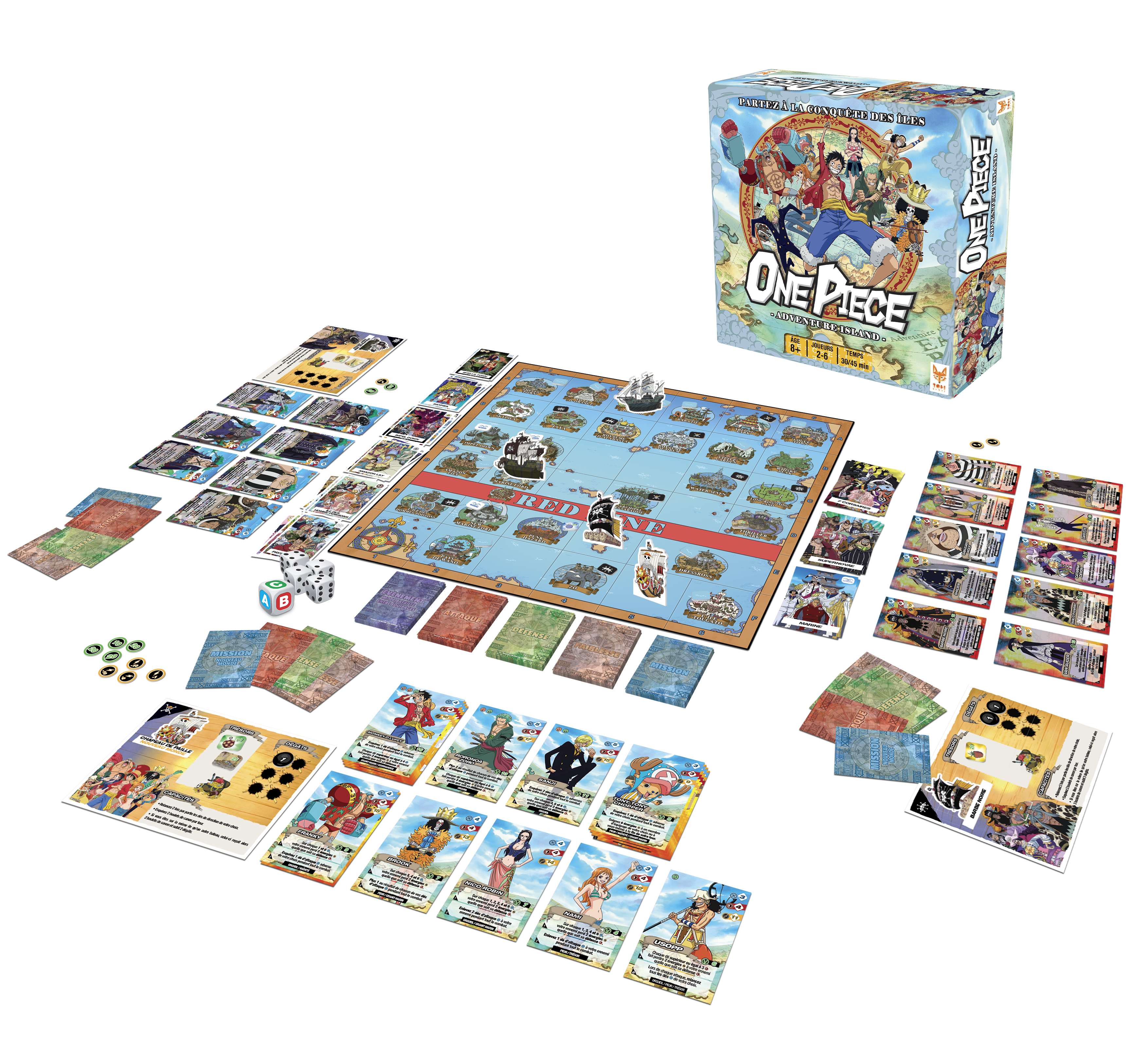 Topi Games One Piece Adventure Island gioco da tavolo avventura