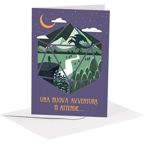 Studio Supernova BA05 Gioco Avventura biglietto auguri con busta