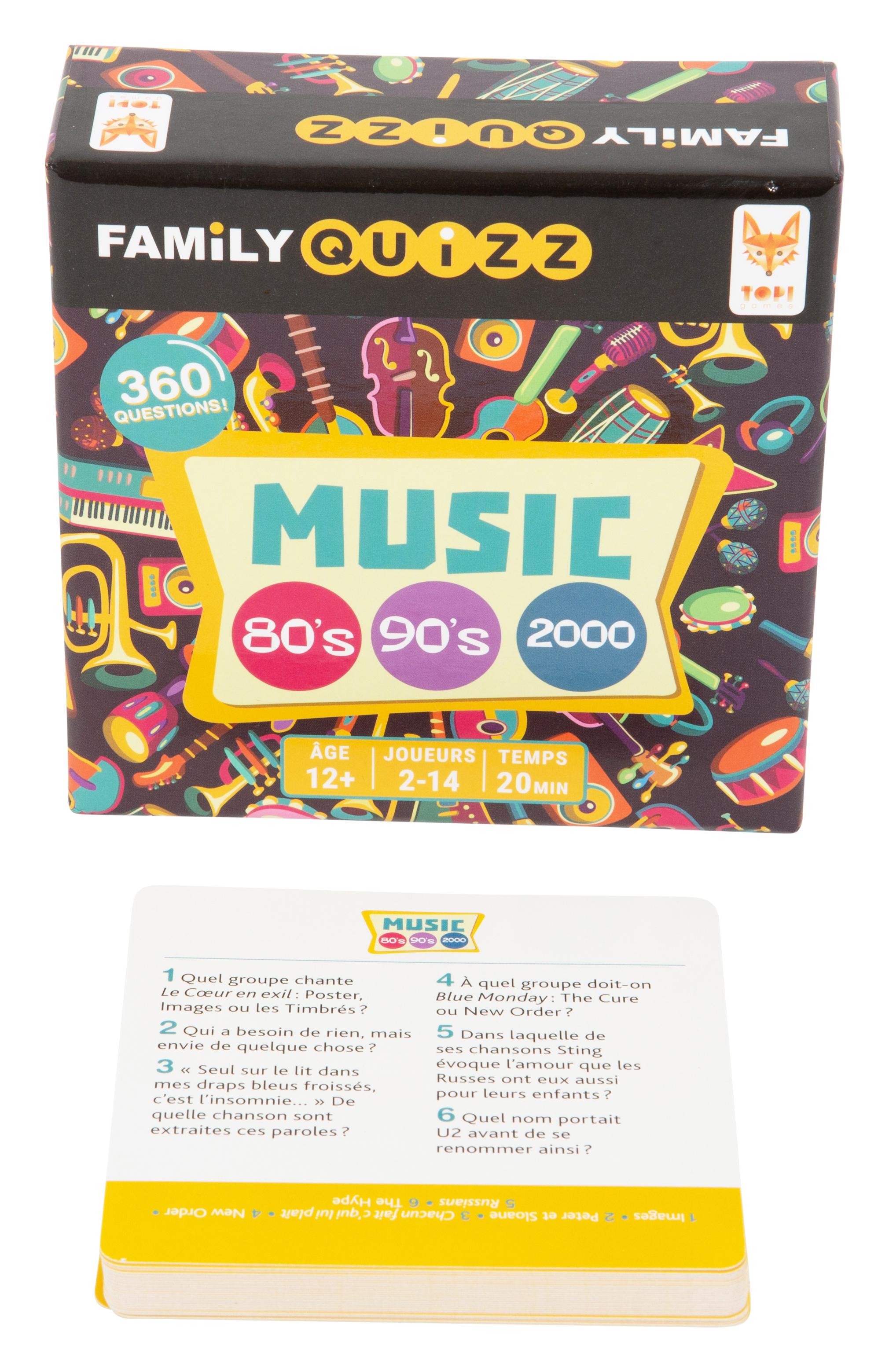 Topi Games Family Quiz Music gioco quiz anni 80 90 2000