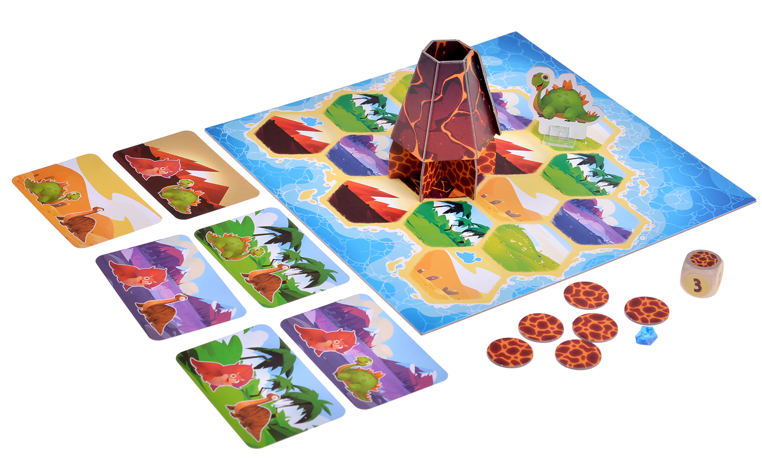 Niza Gams Dinoostrov gioco cooperativo bambini vulcano