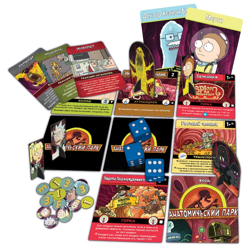 Niza Gams Rick e Morty Anatomical Park gioco da tavolo
