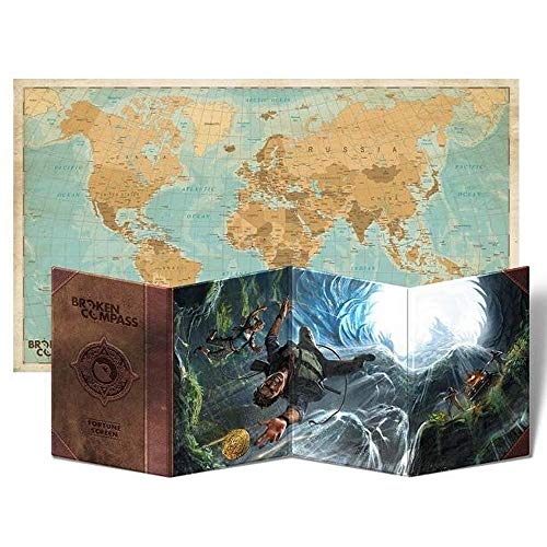 Raven Edizioni Broken Compass Schermo Fortune Master mappa