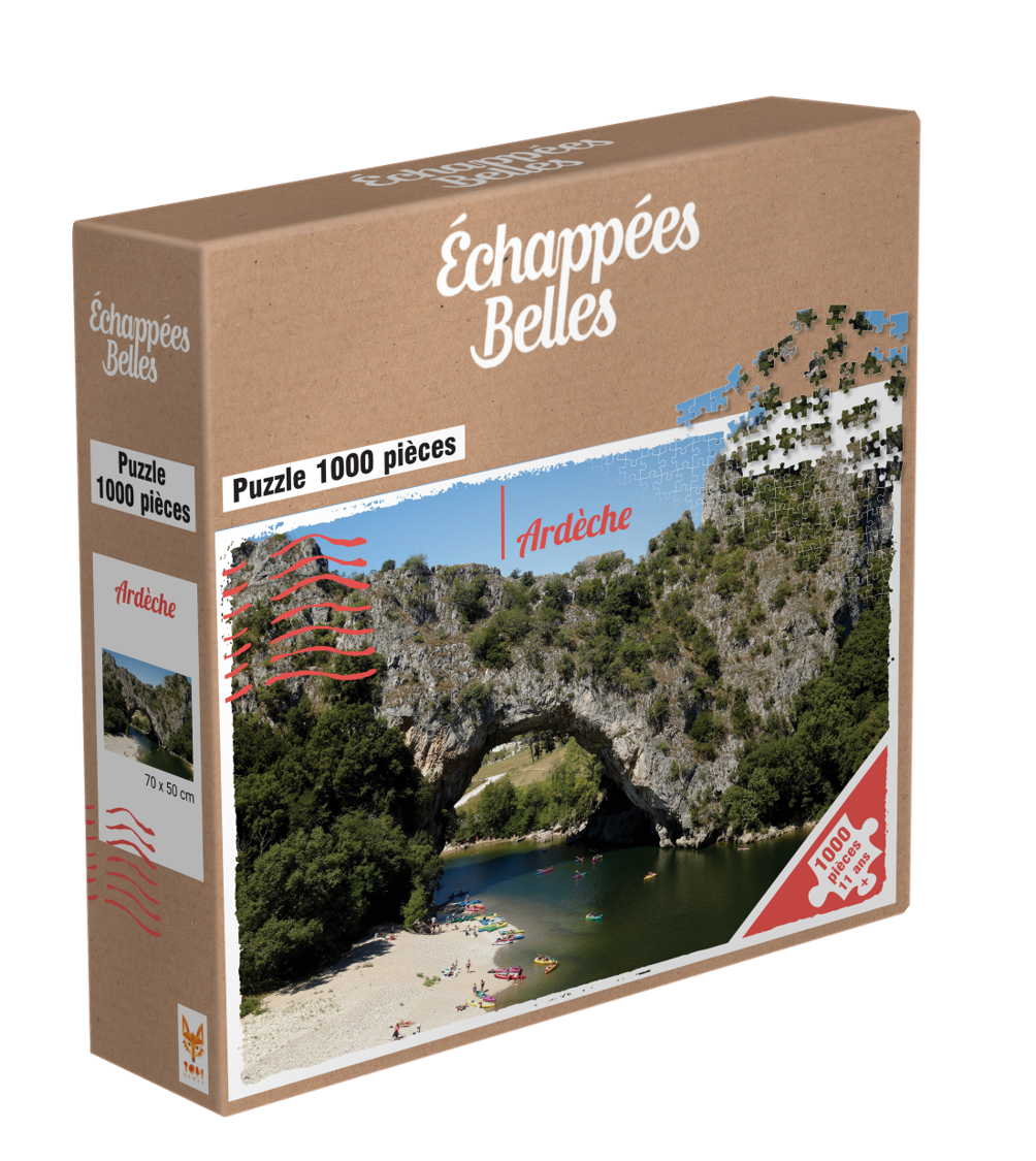 Topi Games Beautiful Escapes Ardèche puzzle 1000 pezzi paesaggio