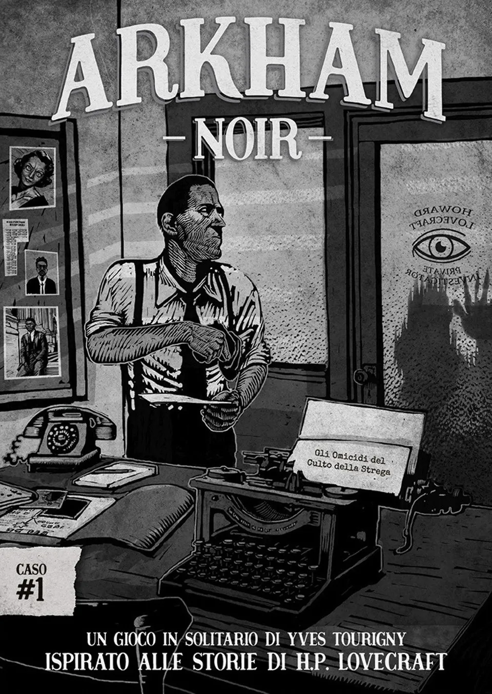 Raven Arkham Noir Caso 1 Omicidi Culto Strega gioco carte