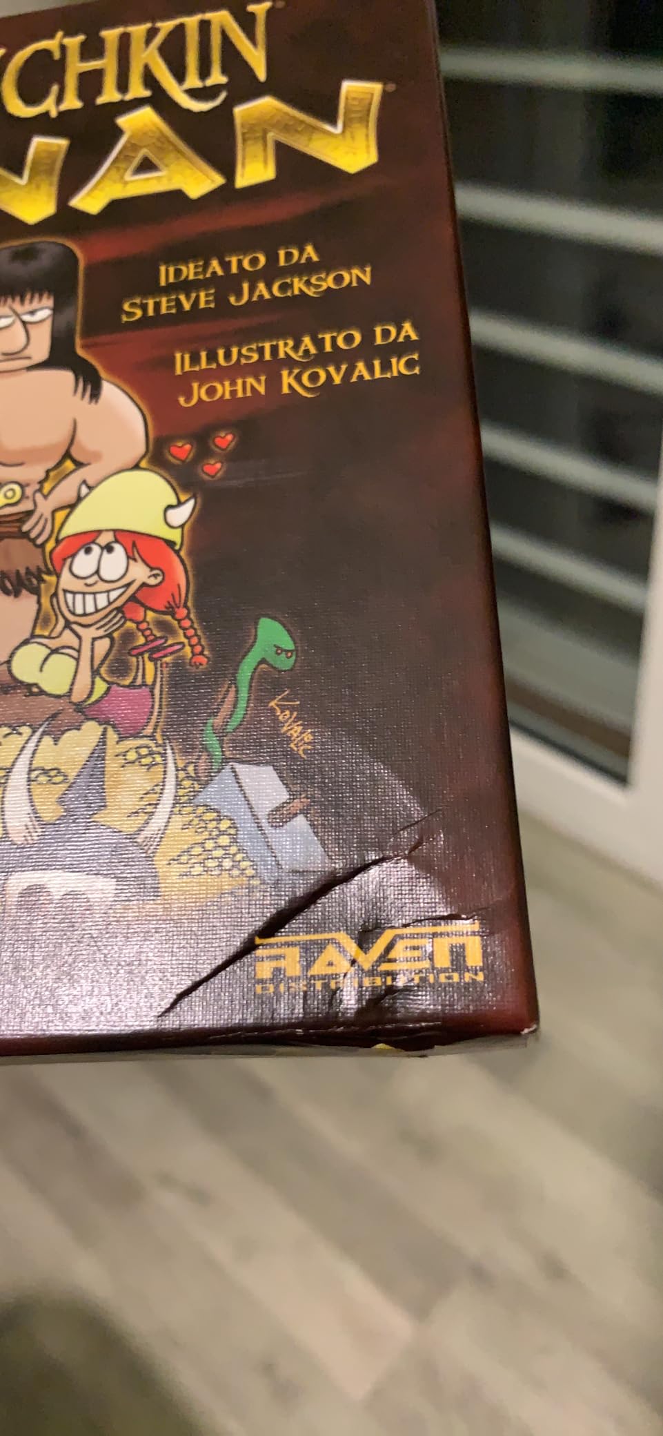 Raven Munchkin Conan gioco di carte base Steve Jackson