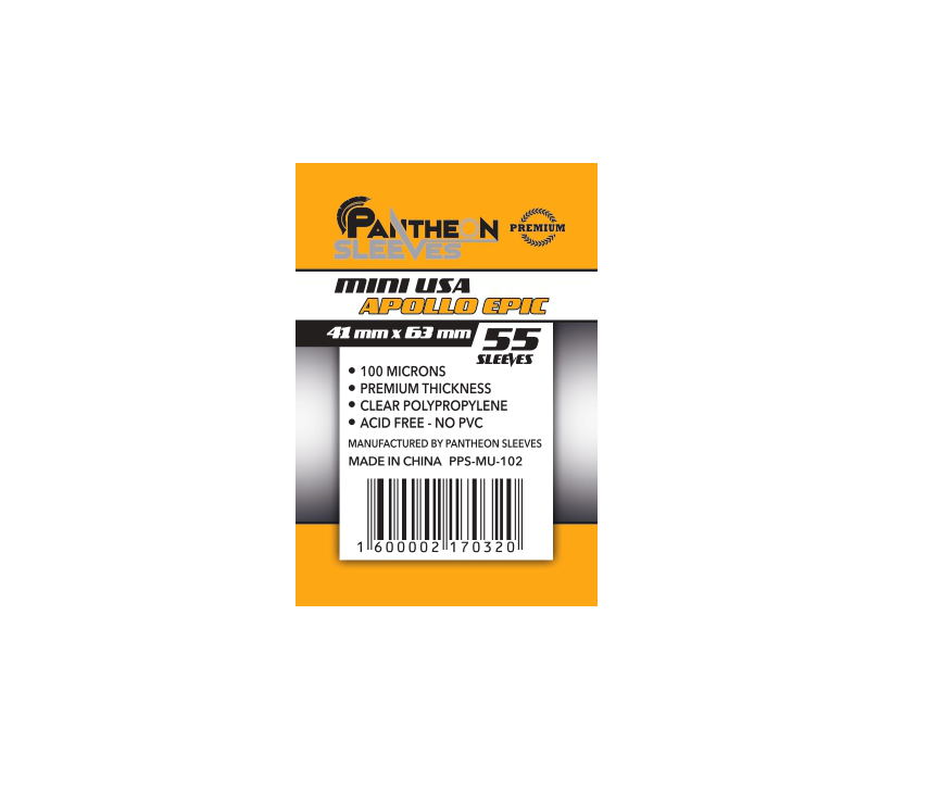 Pantheon Apollo Epic bustine protettive 41x63 mm 55 pz premium