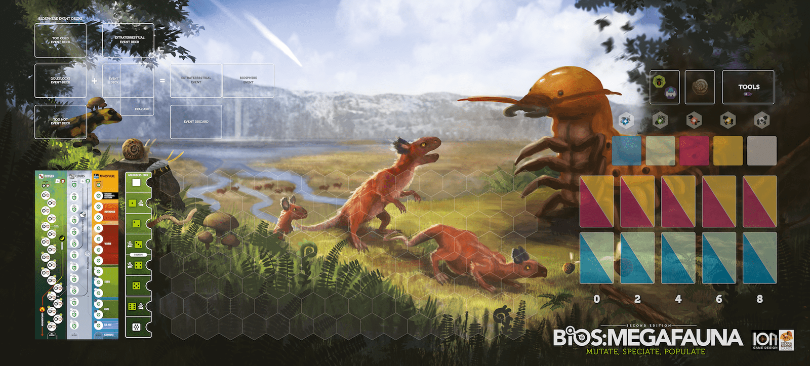 ION Games Bios Mesofauna Megafauna tappetino neoprene bifacciale