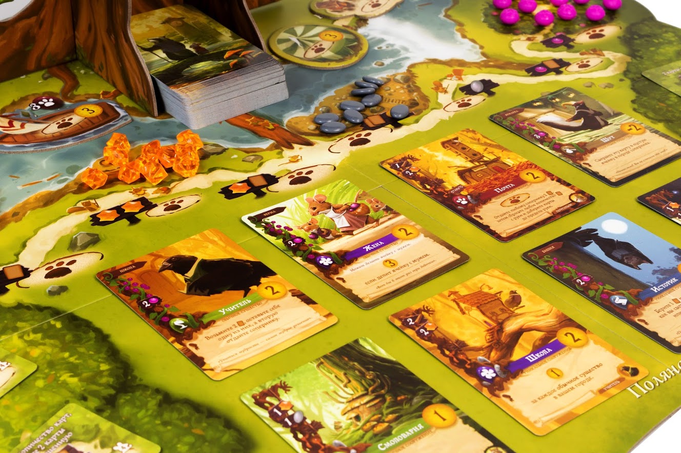 Everdell gioco da tavolo base foresta con Albero Eterno