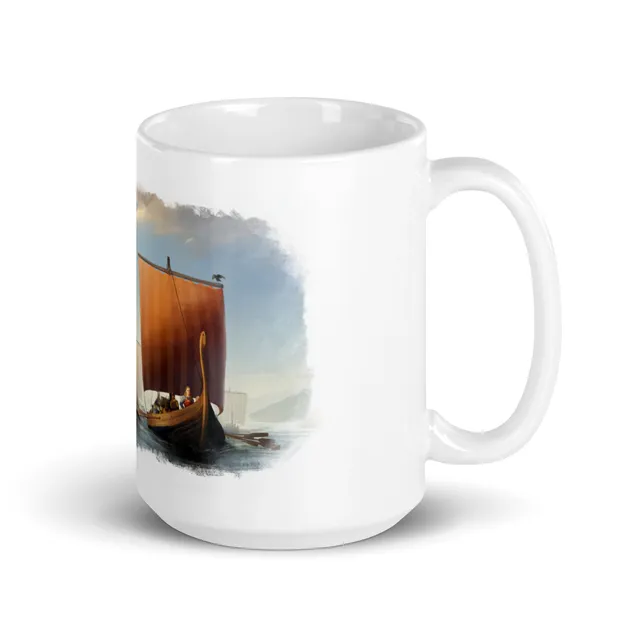 ION Pax Viking tazza bianca in ceramica