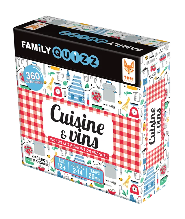 Topi Games Family Quiz Food & Wine gioco quiz cucina
